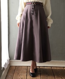 one after another NICE CLAUP | ベルト付きロングスカート(スカート)