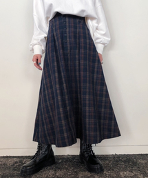 PAGEBOY | チェックタックフレアスカート(スカート)