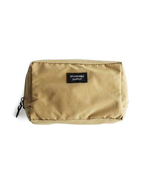 STANDARD SUPPLY（スタンダードサプライ）の「スタンダードサプライ / SIMPLICITY シンプリシティ / SQUARE POUCH M スクエアポーチM（ポーチ・レディース・ホワイト/チャコールグレー/ブラック/ベージュ/グレー/レッド/イエロー/ブルー/グリーン/ダークパープル/ダークネイビー/モカ/サファリグリーン/レンガ/マスタード/グリーン系その他/コーラルピンク/ストーン/サンドベージュ/オレンジ/ライトグレー系/ダークブラウン/キナリ/コバルトブルー/ケリーグリーン/アイボリー・FREE）」の11枚目の写真