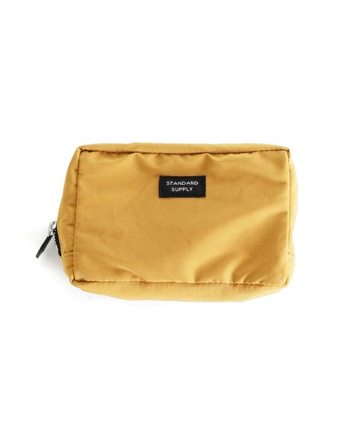 STANDARD SUPPLY（スタンダードサプライ）の「スタンダードサプライ / SIMPLICITY シンプリシティ / SQUARE POUCH M スクエアポーチM（ポーチ・レディース・ホワイト/チャコールグレー/ブラック/ベージュ/グレー/レッド/イエロー/ブルー/グリーン/ダークパープル/ダークネイビー/モカ/サファリグリーン/レンガ/マスタード/グリーン系その他/コーラルピンク/ストーン/サンドベージュ/オレンジ/ライトグレー系/ダークブラウン/キナリ/コバルトブルー/ケリーグリーン/アイボリー・FREE）」の22枚目の写真