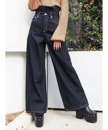 EMODA | フリルハイウエストワイドデニム(デニムパンツ)