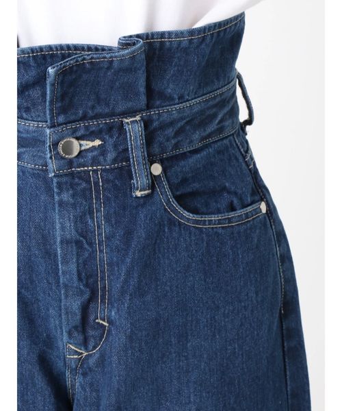 EMODA（エモダ）の「フリルハイウエストワイドデニム（デニムパンツ・レディース・ブラック/ブルー/インディゴブルー・SMALL/X-SMALL/MEDIUM）」の18枚目の写真