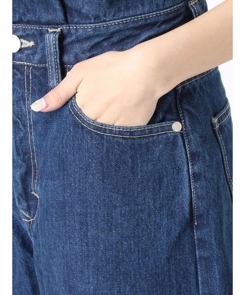 EMODA（エモダ）の「フリルハイウエストワイドデニム（デニムパンツ・レディース・ブラック/ブルー/インディゴブルー・SMALL/X-SMALL/MEDIUM）」の20枚目の写真