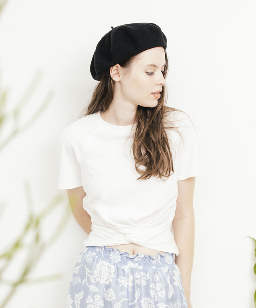 six voma(シックスヴォーマ)の「six voma ( シックスヴォーマ )/ウエストツイスト 半袖Tシャツ Waist Twist T-Shirt SV-16205(Tシャツ/カットソー・レディース・ホワイト/イエロー/キャメル/ブラック・FREE)」の2枚目の写真