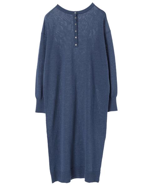 AMERICAN HOLIC（アメリカンホリック）の「2WAYヘンリーネックニットワンピース（ワンピース・レディース・ブルー/グレー系その他/ネイビー/ベージュ・M/L）」の16枚目の写真