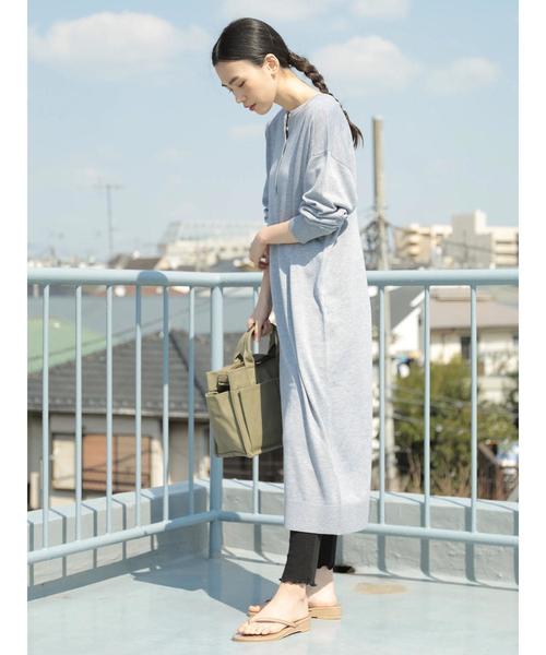 AMERICAN HOLIC（アメリカンホリック）の「2WAYヘンリーネックニットワンピース（ワンピース・レディース・ブルー/グレー系その他/ネイビー/ベージュ・M/L）」の14枚目の写真