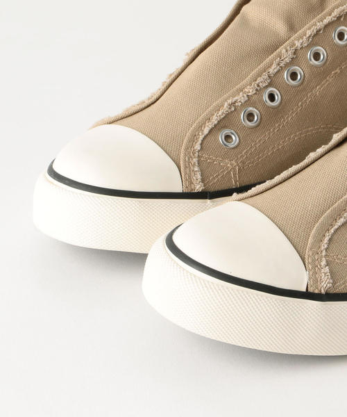 coen（コーエン）の「キャンバススリッポンスニーカー(メンズ)（スニーカー・メンズ・ベージュ/ブラック/ホワイト・LARGE/MEDIUM/SMALL）」の10枚目の写真
