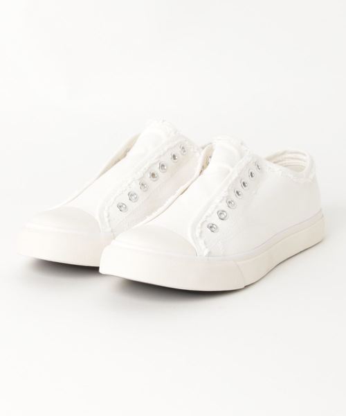 coen（コーエン）の「キャンバススリッポンスニーカー(メンズ)（スニーカー・メンズ・ベージュ/ブラック/ホワイト・LARGE/MEDIUM/SMALL）」の7枚目の写真