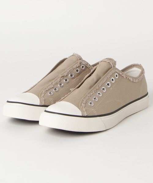 coen（コーエン）の「キャンバススリッポンスニーカー(メンズ)（スニーカー・メンズ・ベージュ/ブラック/ホワイト・LARGE/MEDIUM/SMALL）」の9枚目の写真