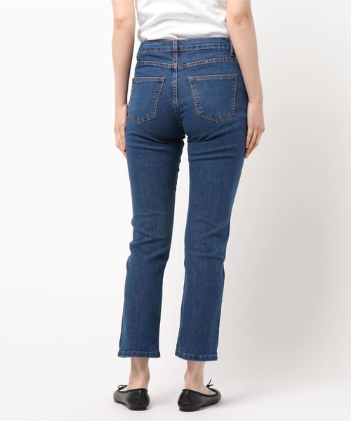 KOBE LETTUCE（コウベレタス）の「ストレッチシガレットストレートデニムパンツ（デニムパンツ・レディース・インディゴブルー/ブルー/ライトブルー・L/LL/M/S）」の4枚目の写真