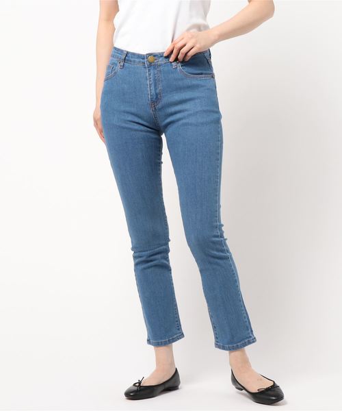 KOBE LETTUCE（コウベレタス）の「ストレッチシガレットストレートデニムパンツ（デニムパンツ・レディース・インディゴブルー/ブルー/ライトブルー・L/LL/M/S）」の7枚目の写真