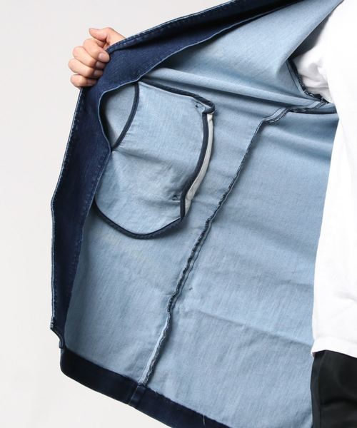 Magine（マージン）の「【Magine】KNIT LIKE DENIM SOUTIEN/C COAT