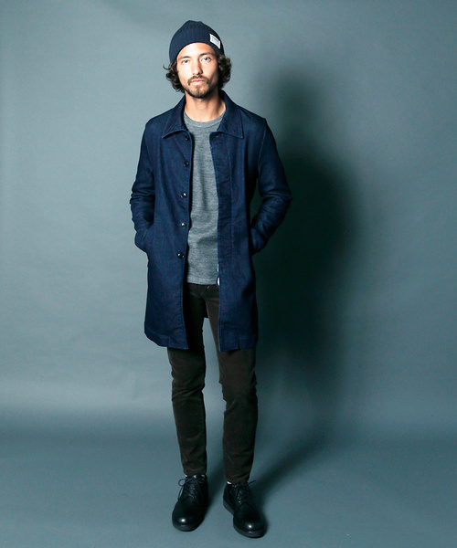 美品Magine(マージン) デニムインディゴブルーコートジャケットLサイズ 楽天市場】Magine TENCEL DENIM SHOP COAT:テンセルデニムショップ