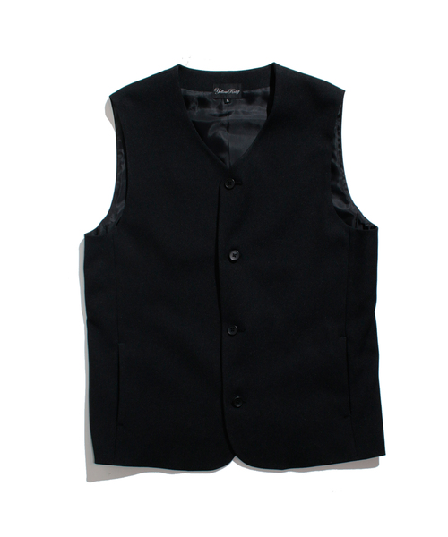 YELLOW RUBY(イエロールビー)の「SOLOTEX Twill stretch vest ストレッチ ベスト(ベスト)」|ブラック