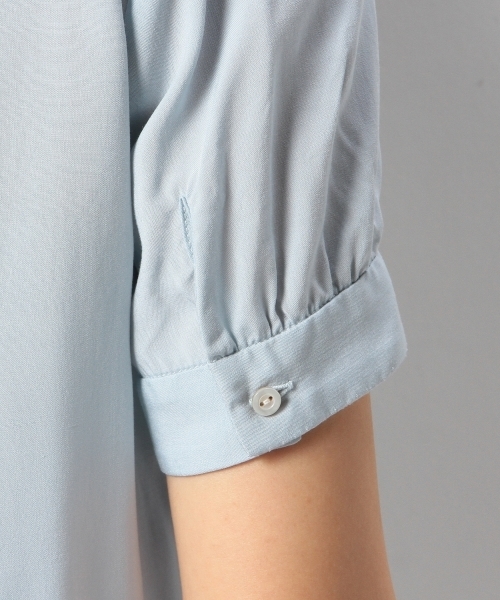 Jewel Changes(ジュエルチェンジズ)の「JOCRP R ヘンリースタンド 装飾 ショートスリーブ / ブラウス(シャツ/ブラウス・レディース・ホワイト/シャーベット/ライトブルー・フリー)」の13枚目の写真