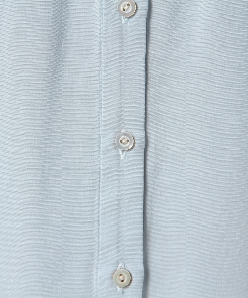 Jewel Changes(ジュエルチェンジズ)の「JOCRP R ヘンリースタンド 装飾 ショートスリーブ / ブラウス(シャツ/ブラウス・レディース・ホワイト/シャーベット/ライトブルー・フリー)」の6枚目の写真