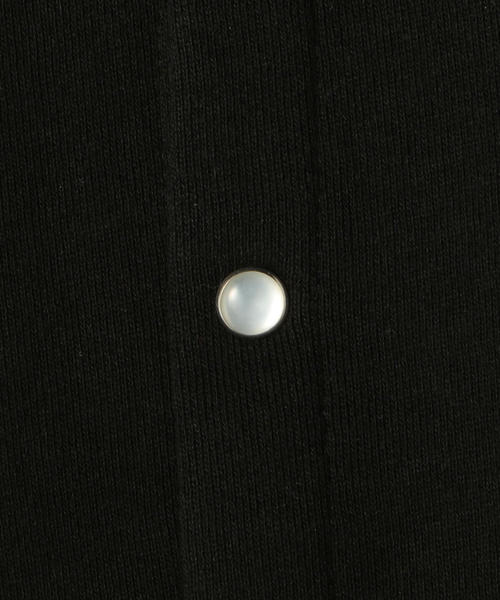 coen（コーエン）の「USAコットン裏起毛カーディガン（パーカー・レディース・ブラック・LARGE/MEDIUM）」の4枚目の写真