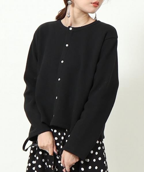 coen（コーエン）の「USAコットン裏起毛カーディガン（パーカー・レディース・ブラック・LARGE/MEDIUM）」の8枚目の写真