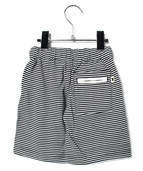 coen（コーエン）の「【KIDS】ミジンボーダーショーツ（その他パンツ・キッズ・グレー/ネイビー・150/140/100/110/130/120）」の3枚目の写真