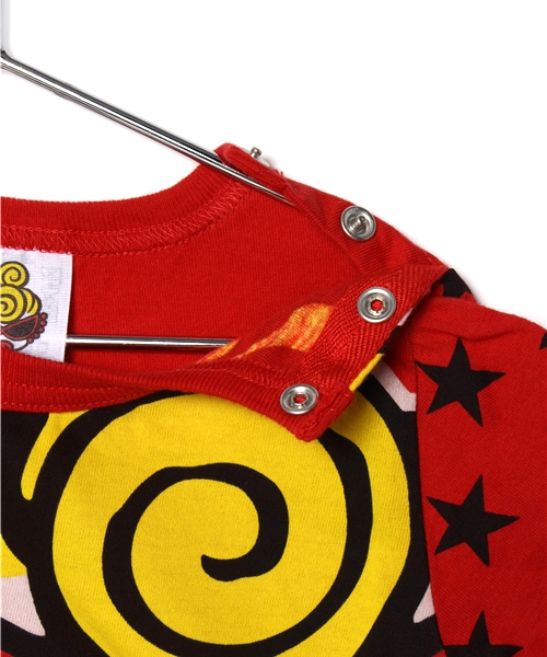 HYSTERIC MINI（ヒステリックミニ）の「BABY SWEET DREAM HOLY BABY! Tシャツ（Tシャツ/カットソー・キッズ・イエロー/レッド/ブラック・80/90）」の8枚目の写真