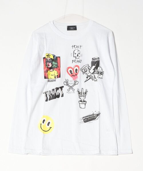 Tract(トラクト)の「ECLECTIC LONG T-SHIRT(Tシャツ/カットソー)」|ホワイト