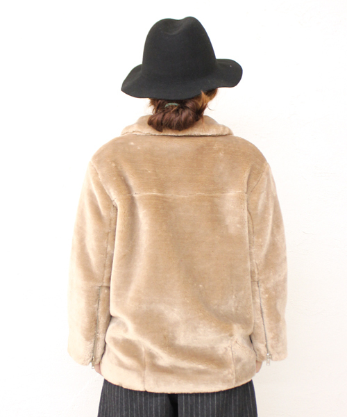 mystic(ミスティック)の「ファイクファーライダースジャケット(ライダースジャケット・レディース・ブラック/ブラウン/クリーム・FREE)」の10枚目の写真