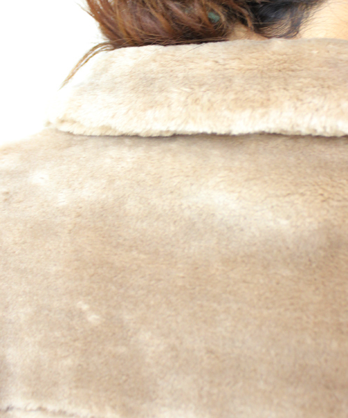 mystic(ミスティック)の「ファイクファーライダースジャケット(ライダースジャケット・レディース・ブラック/ブラウン/クリーム・FREE)」の8枚目の写真