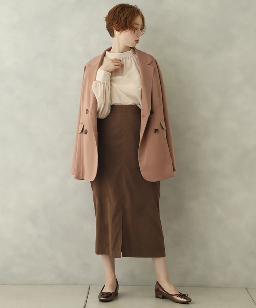 one after another NICE CLAUP(ワンアフターアナザーナイスクラップ)の「ビスチェセットチュニック(シャツ/ブラウス・レディース・ブラウン/オフホワイト/ピンク・FREE)」の14枚目の写真