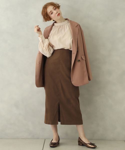 one after another NICE CLAUP(ワンアフターアナザーナイスクラップ)の「ビスチェセットチュニック(シャツ/ブラウス・レディース・ブラウン/オフホワイト/ピンク・FREE)」の18枚目の写真