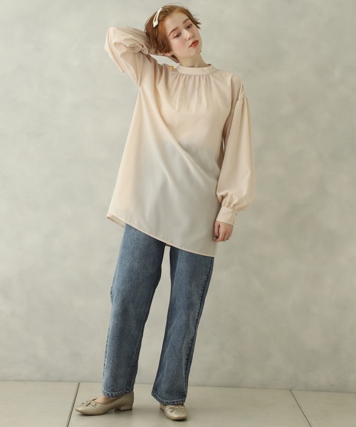 one after another NICE CLAUP(ワンアフターアナザーナイスクラップ)の「ビスチェセットチュニック(シャツ/ブラウス・レディース・ブラウン/オフホワイト/ピンク・FREE)」の10枚目の写真