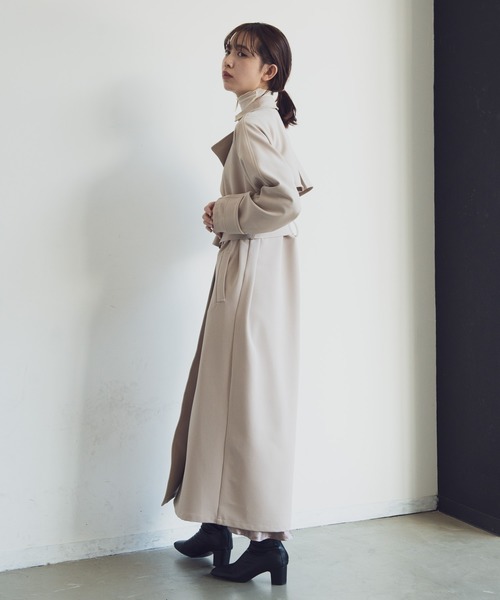 Aunt Marie's（アントマリーズ）の「AUNT MARIE'S ビッグシルエットトレンチコート（トレンチコート・レディース・ベージュ/カーキ/ナチュラル・FREE）」の5枚目の写真