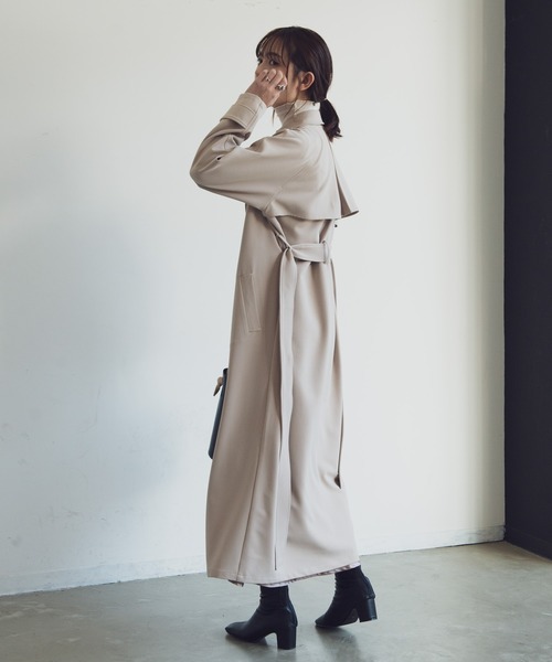 Aunt Marie's（アントマリーズ）の「AUNT MARIE'S ビッグシルエットトレンチコート（トレンチコート・レディース・ベージュ/カーキ/ナチュラル・FREE）」の13枚目の写真