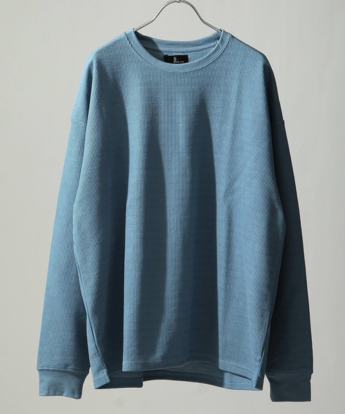 ZIP FIVE（ジップファイブ）の「【ZIP FIVE】ハリ感 ドライワッフル サーマルロンT 長袖Tシャツ（Tシャツ/カットソー・メンズ・ホワイト/ブラック/ネイビー/ブラウン/グレー/オリーブ/サックスブルー/グリーン/ベージュ系その他/ベージュ系その他2/ベージュ系1/ホワイト系/グレー系/ブラック系/オリーブ系/サックスブルー系/ネイビー系/ベージュ系2/ブラウン系/グリーン系・SMALL/MEDIUM/LARGE/X-LARGE）」の18枚目の写真