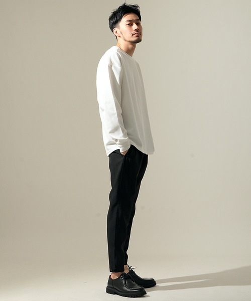 ZIP FIVE（ジップファイブ）の「【ZIP FIVE】ハリ感 ドライワッフル サーマルロンT 長袖Tシャツ（Tシャツ/カットソー・メンズ・ホワイト/ブラック/ネイビー/ブラウン/グレー/オリーブ/サックスブルー/グリーン/ベージュ系その他/ベージュ系その他2/ベージュ系1/ホワイト系/グレー系/ブラック系/オリーブ系/サックスブルー系/ネイビー系/ベージュ系2/ブラウン系/グリーン系・SMALL/MEDIUM/LARGE/X-LARGE）」の21枚目の写真