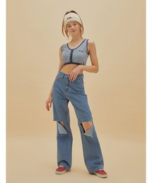 CRANK ダメージジーンズ S【新品】 CRANK ダメージジーンズ S【新品】