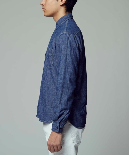 BACK NUMBER（バックナンバー）の「【BACK NUMBER】ワークシャツ（シャツ/ブラウス・メンズ・ブルー/ダークインディゴブルー/ライトインディゴブルー・M/S/XL/L）」の17枚目の写真