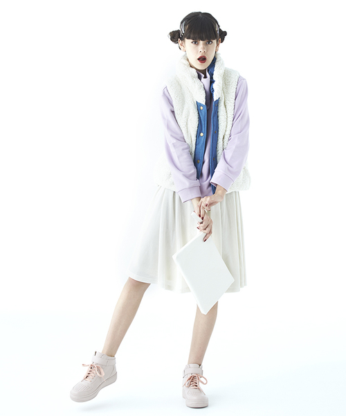 WEGO（ウィゴー）の「WEGO/ハイカットスニーカー（スニーカー・レディース・ホワイト/ブラック/キャメル/ピンク・MEDIUM/LARGE）」の15枚目の写真