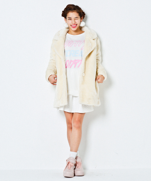 WEGO（ウィゴー）の「WEGO/ハイカットスニーカー（スニーカー・レディース・ホワイト/ブラック/キャメル/ピンク・MEDIUM/LARGE）」の17枚目の写真