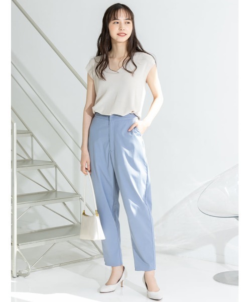 fifth（フィフス）の「Vネックフレンチスリーブサマーニット（ニット/セーター・レディース・ラベンダー/ベージュ/アイボリー・MEDIUM）」の19枚目の写真