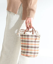 Ray BEAMS | 【WEB限定】Lilas Campbell / レトロ チェック ミニバッグ(トートバッグ)