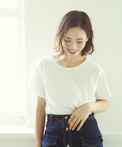 BAYFLOW(ベイフロー)の「カリフォルニアコットン アソートアートTシャツ(Tシャツ/カットソー・レディース・ホワイト/ベージュ/チャコール・SMALL/MEDIUM)」の12枚目の写真