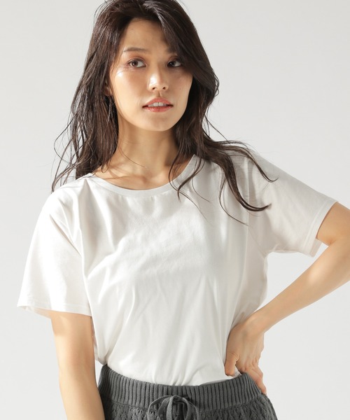 BAYFLOW(ベイフロー)の「カリフォルニアコットン アソートアートTシャツ(Tシャツ/カットソー・レディース・ホワイト/ベージュ/チャコール・SMALL/MEDIUM)」の7枚目の写真