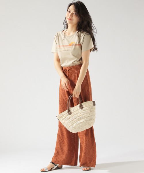BAYFLOW(ベイフロー)の「カリフォルニアコットン アソートアートTシャツ(Tシャツ/カットソー・レディース・ホワイト/ベージュ/チャコール・SMALL/MEDIUM)」の10枚目の写真