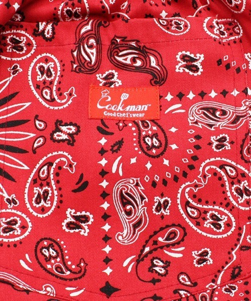 COOKMAN（クックマン）の「Cookman クックマン シェフショートパンツ イージーパンツ ペイズリーレッド バンダナ（その他パンツ・メンズ・レッド・MEDIUM/LARGE）」の6枚目の写真