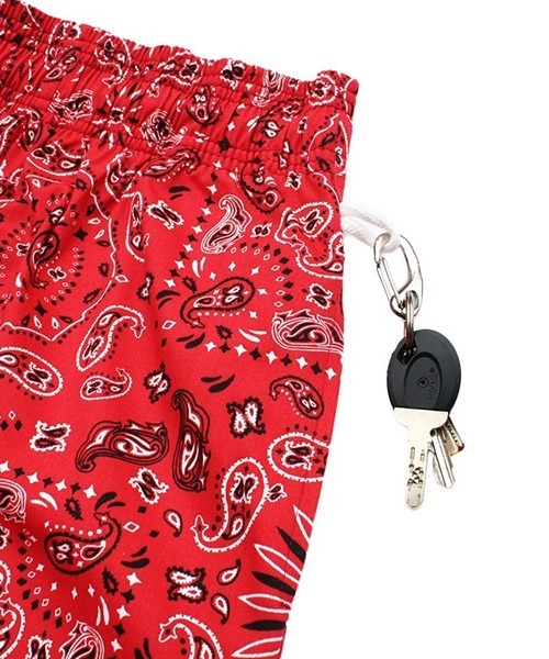 COOKMAN（クックマン）の「Cookman クックマン シェフショートパンツ イージーパンツ ペイズリーレッド バンダナ（その他パンツ・メンズ・レッド・MEDIUM/LARGE）」の8枚目の写真