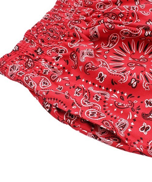 COOKMAN（クックマン）の「Cookman クックマン シェフショートパンツ イージーパンツ ペイズリーレッド バンダナ（その他パンツ・メンズ・レッド・MEDIUM/LARGE）」の9枚目の写真