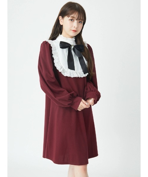 Ank Rouge アンクルージュ の カメオリボンカットワンピース ワンピース Wear