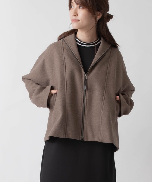 いラインアップ La SRIC（ラスリック）の「La SRIC / ZIPフードショートコート ジャケット・アウター