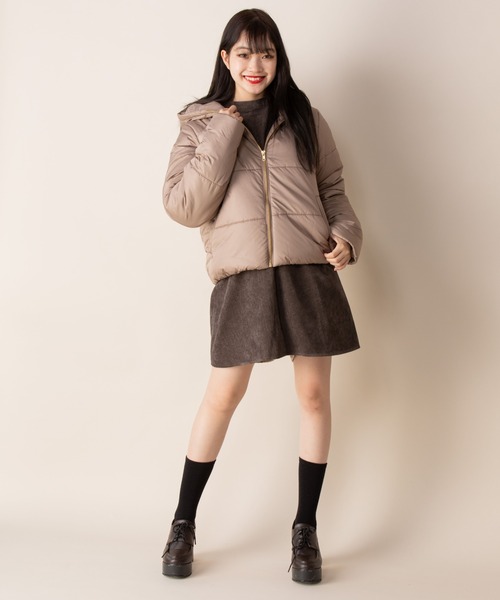 Mysa&Liina（ミーサリーナ）の「ショート中綿ブルゾン（ブルゾン・レディース・ブラック/モカ・M/L）」の15枚目の写真