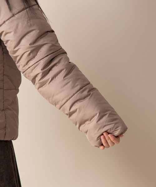 Mysa&Liina（ミーサリーナ）の「ショート中綿ブルゾン（ブルゾン・レディース・ブラック/モカ・M/L）」の9枚目の写真